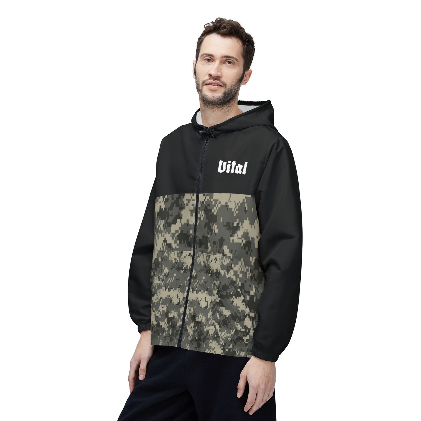 Giacca a vento mimetica unisex